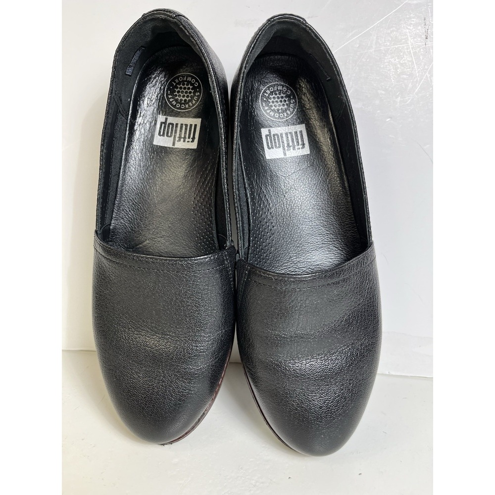Flipflop comfort technology women's Black Slip On shoes Sz 8